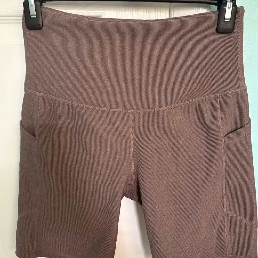 High-Waisted Brown Women's Shorts